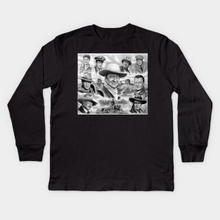 John_Wayne Kids Long Sleeve T-Shirt